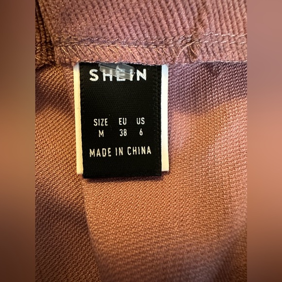 SHEIN Mauve Corduroy Mini Skirt With Zip Front - Picture 6 of 8